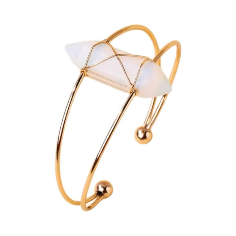 Opalit Armreif – Offenes Design CrystalScents