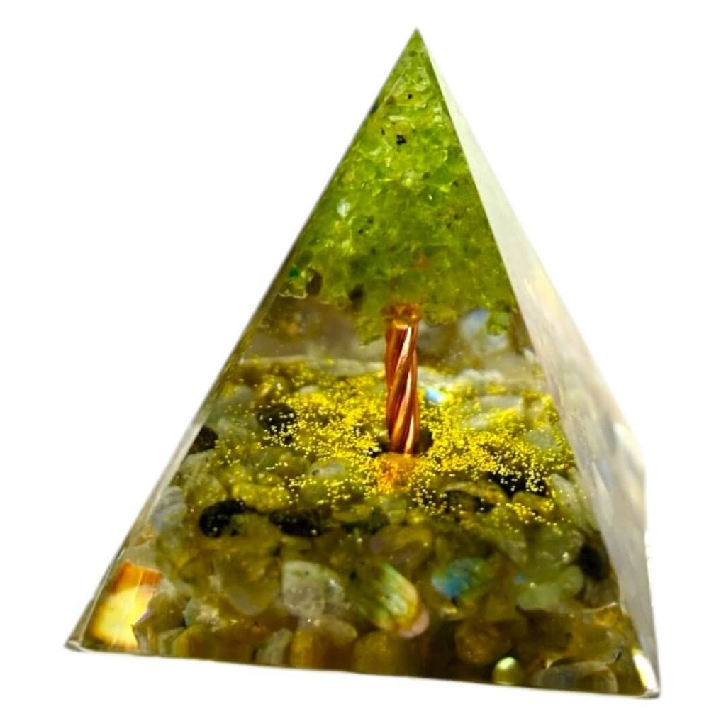 Orgonit Pyramide Labradorit - Baum der Inspiration CrystalScents