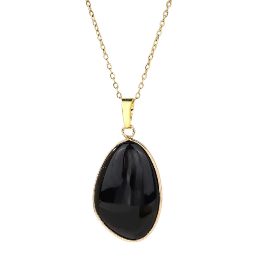 Obsidian Halskette – Zeitlos & Stark CrystalScents