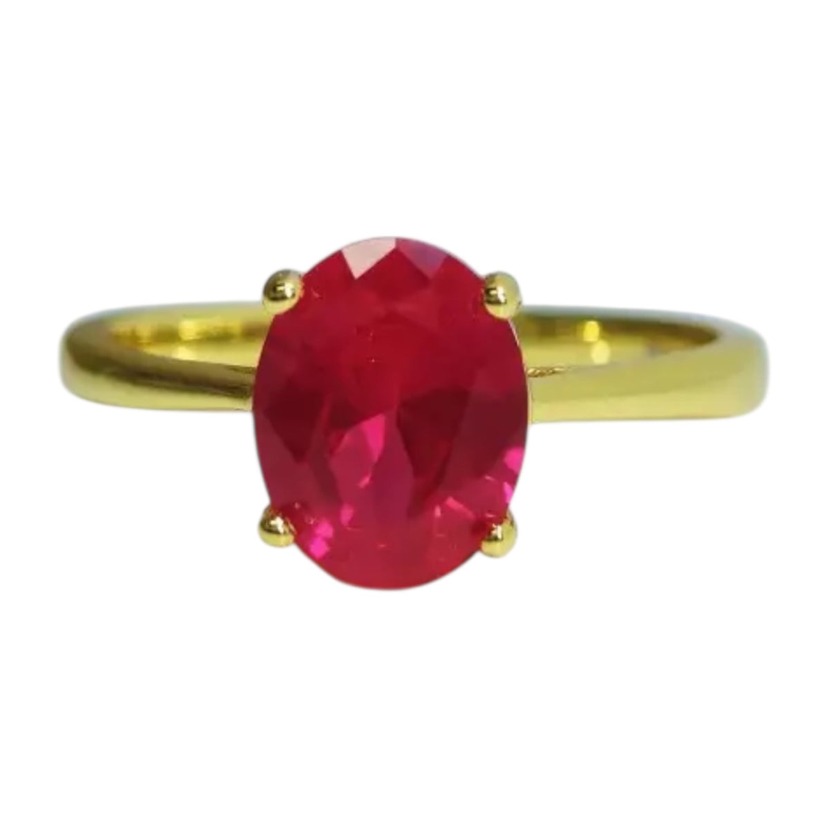 Rubin Ring in Gold – Zeitlose Leuchtkraft in kräftigem Rot CrystalScents
