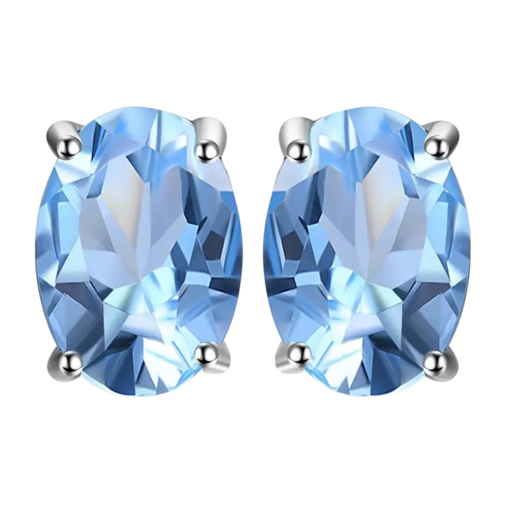 Topas Ohrringe – Himmlisches Blau CrystalScents