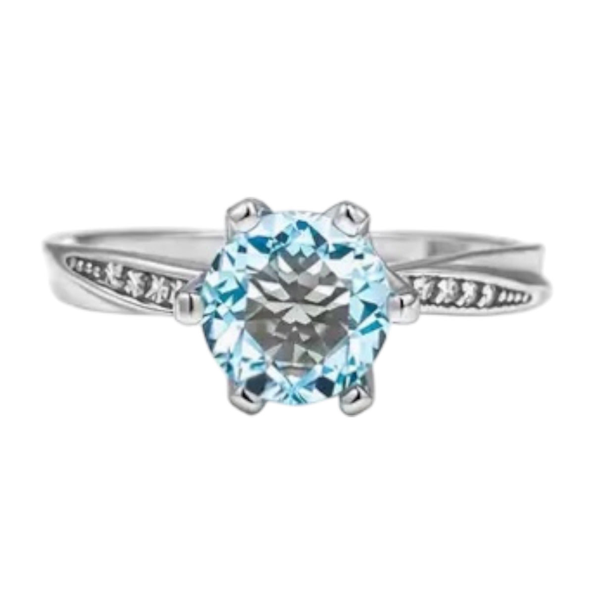 Himmelblauer Topas Ring – Elegant & Strahlend CrystalScents