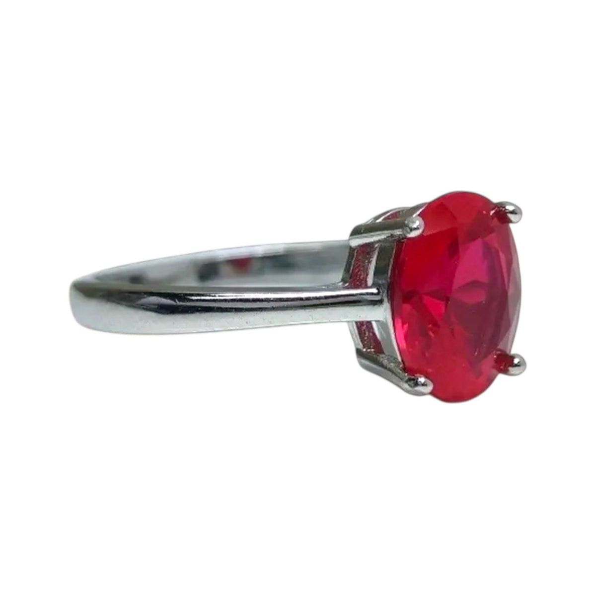 Rubin Ring in Silber – Zeitlose Leuchtkraft in kräftigem Rot CrystalScents