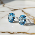 Topas Ohrringe – Himmlisches Blau CrystalScents