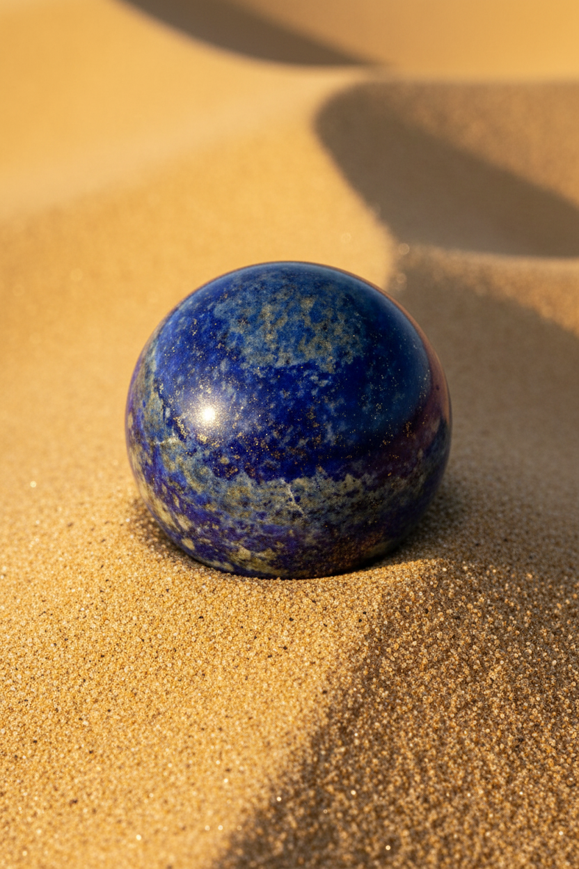 Lapislazuli Kugel Wüste