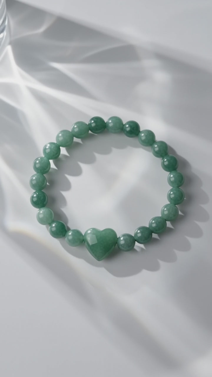 Aventurin Kugelarmband - Herz & Hoffnung CrystalScents