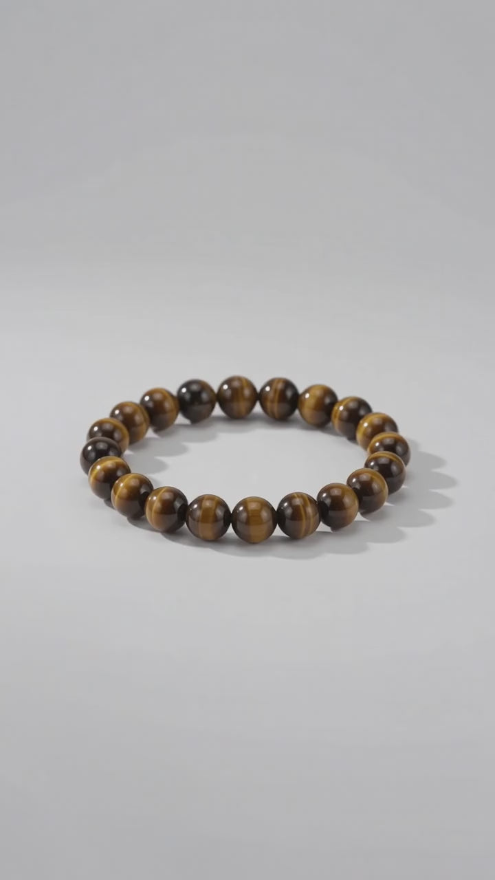 Tigerauge Kugelarmband – für Mut und Ausdauer CrystalScents