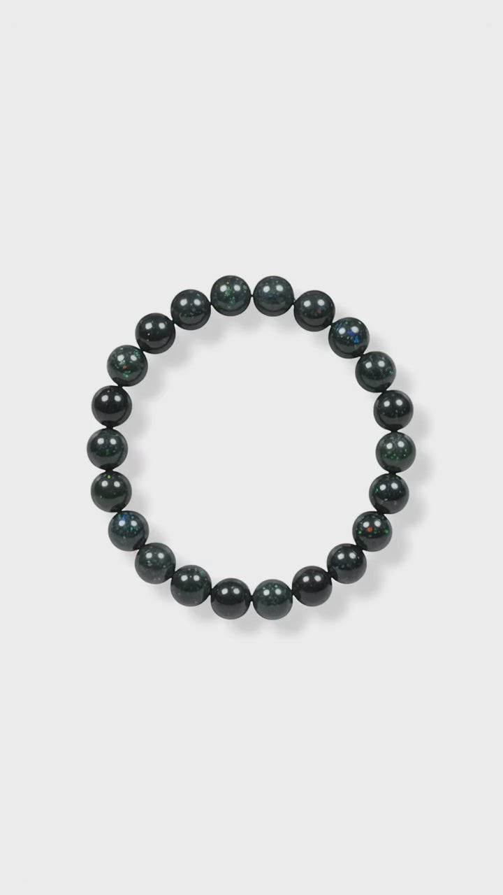 Schwarzes Opal Kugelarmband – Energie & Seltenheit CrystalScents