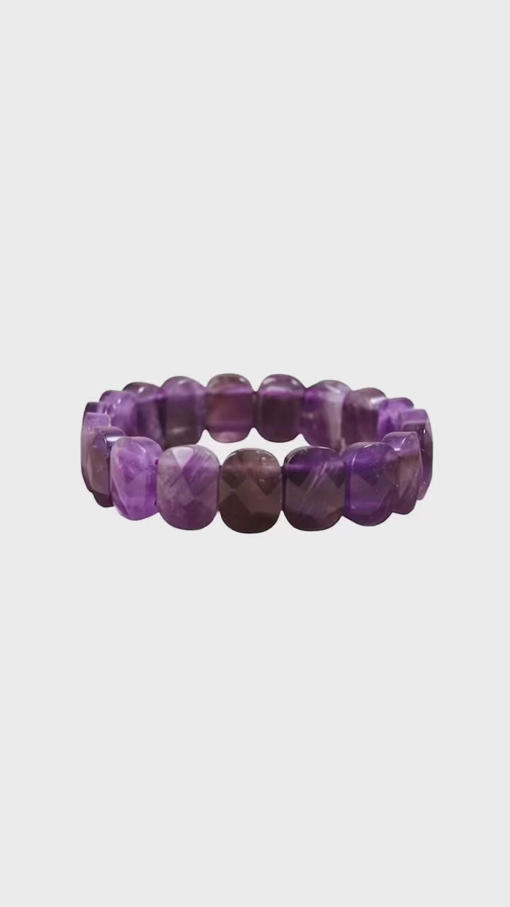 Amethyst Facettenarmband – Ruhe, Entspannung & Geschenk CrystalScents